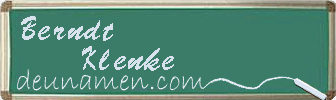Berndt Klenke Visitenkarte